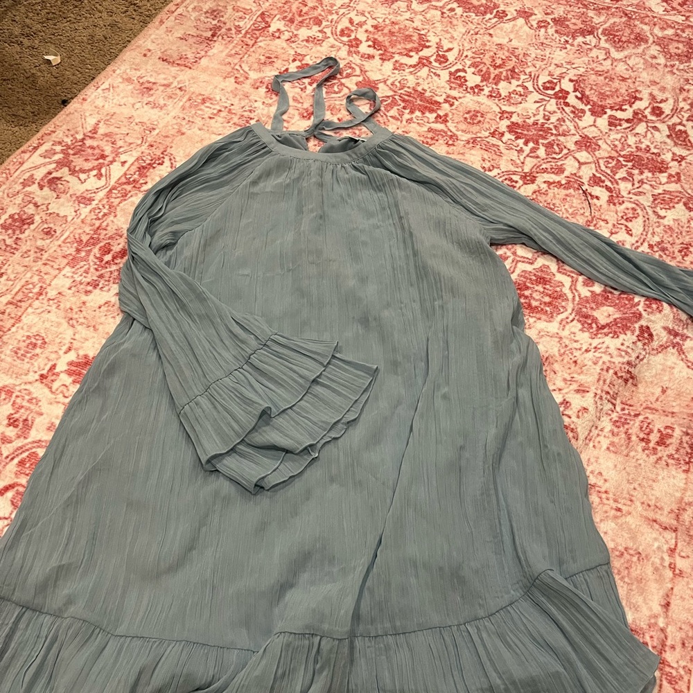 Time and Tru Blue Long Sleeve Dress